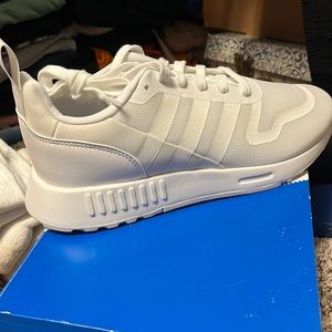 Brand new white Adidas shoes size 8